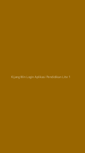Tampilan Antarmuka Aplikasi Kijang Win Login Aplikasi Pendidikan Lite - 1