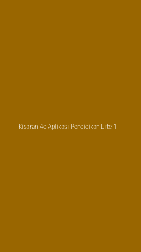 Tampilan Antarmuka Aplikasi Kisaran 4d Aplikasi Pendidikan Lite - 1