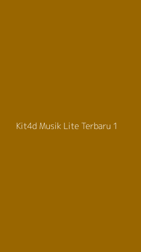 Tampilan Antarmuka Aplikasi Kit4d Musik Lite Terbaru - 1