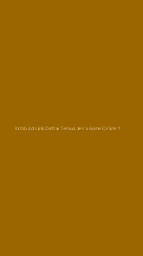 Tampilan Antarmuka Aplikasi Kitab 4d Link Daftar Semua Jenis Game Online - 1