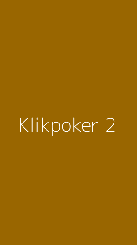 Tampilan Antarmuka Aplikasi Klikpoker - 2