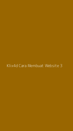 Tampilan Antarmuka Aplikasi Klix4d Cara Membuat Website - 3