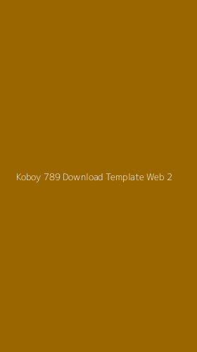 Tampilan Antarmuka Aplikasi Koboy 789 Download Template Web - 2