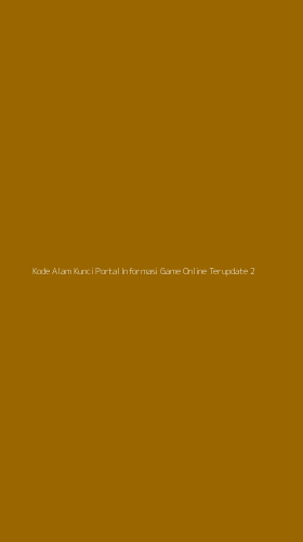 Tampilan Antarmuka Aplikasi Kode Alam Kunci Portal Informasi Game Online Terupdate - 2