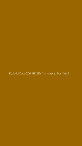 Tampilan Antarmuka Aplikasi Kode4d Data Sgp Hk Sdy Terlengkap Hari Ini - 1