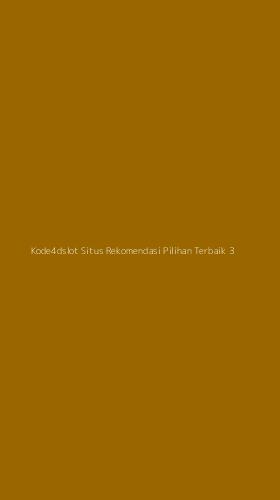 Tampilan Antarmuka Aplikasi Kode4dslot Situs Rekomendasi Pilihan Terbaik - 3