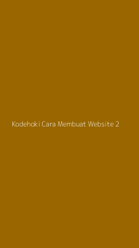 Tampilan Antarmuka Aplikasi Kodehoki Cara Membuat Website - 2