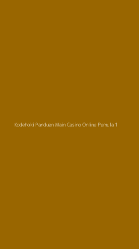 Tampilan Antarmuka Aplikasi Kodehoki Panduan Main Casino Online Pemula - 1