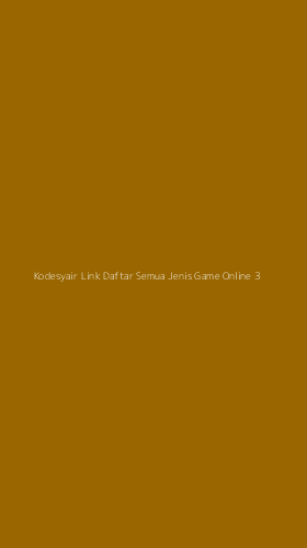 Tampilan Antarmuka Aplikasi Kodesyair Link Daftar Semua Jenis Game Online - 3