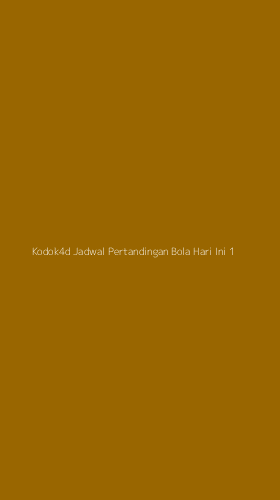 Tampilan Antarmuka Aplikasi Kodok4d Jadwal Pertandingan Bola Hari Ini - 1