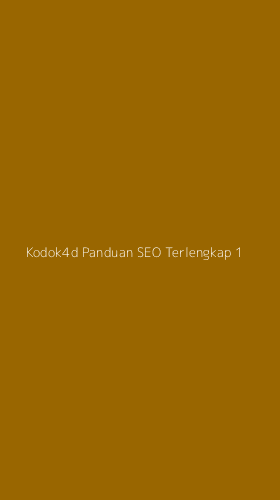 Tampilan Antarmuka Aplikasi Kodok4d Panduan Seo Terlengkap - 1