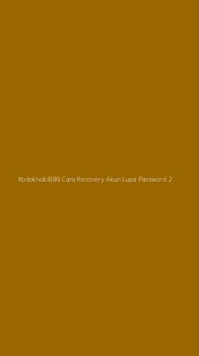 Tampilan Antarmuka Aplikasi Kodokhoki889 Cara Recovery Akun Lupa Password - 2