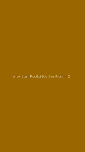 Tampilan Antarmuka Aplikasi Koihoki Login Prediksi Bola Jitu Malam Ini - 2