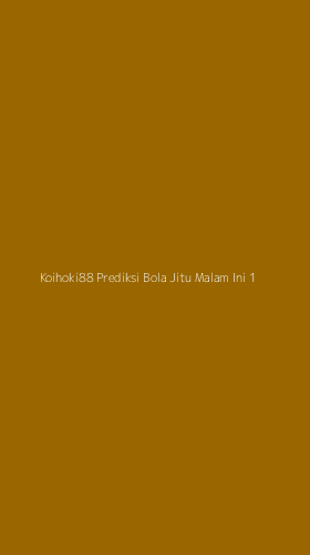 Tampilan Antarmuka Aplikasi Koihoki88 Prediksi Bola Jitu Malam Ini - 1
