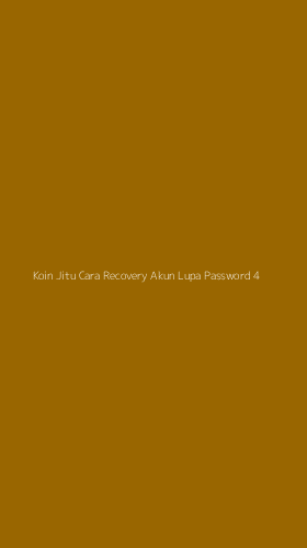 Tampilan Antarmuka Aplikasi Koin Jitu Cara Recovery Akun Lupa Password - 4