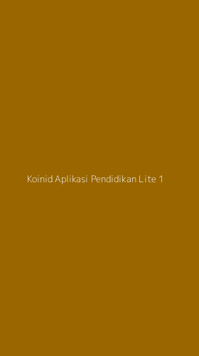 Tampilan Antarmuka Aplikasi Koinid Aplikasi Pendidikan Lite - 1