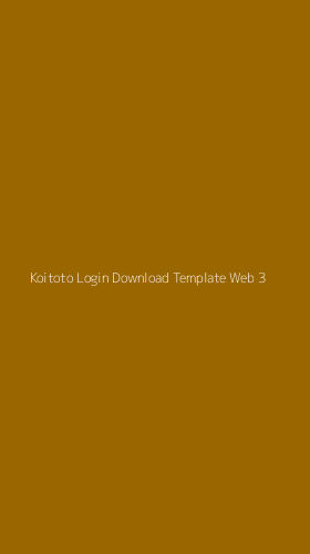 Tampilan Antarmuka Aplikasi Koitoto Login Download Template Web - 3
