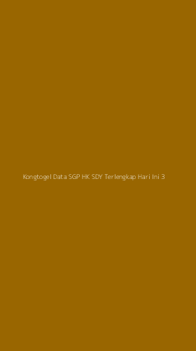 Tampilan Antarmuka Aplikasi Kongtogel Data Sgp Hk Sdy Terlengkap Hari Ini - 3