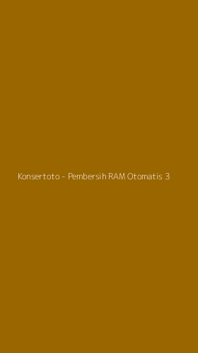 Tampilan Antarmuka Aplikasi Konsertoto - Pembersih RAM Otomatis - 3