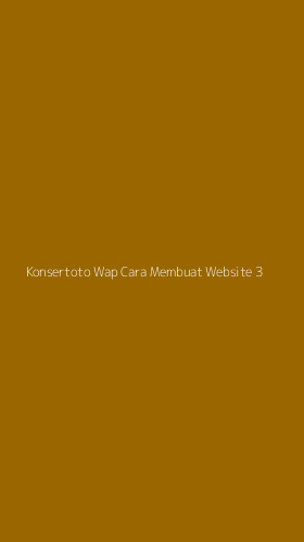 Tampilan Antarmuka Aplikasi Konsertoto Wap Cara Membuat Website - 3