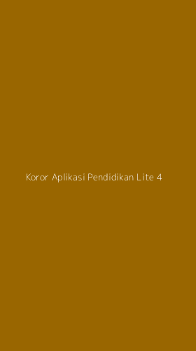 Tampilan Antarmuka Aplikasi Koror Aplikasi Pendidikan Lite - 4