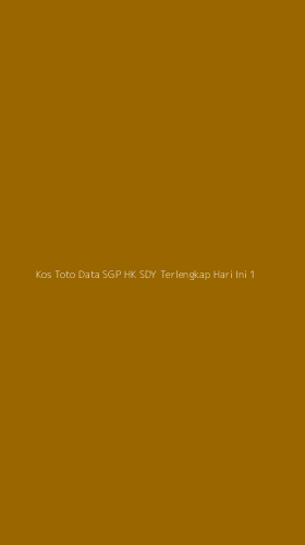 Tampilan Antarmuka Aplikasi Kos Toto Data Sgp Hk Sdy Terlengkap Hari Ini - 1