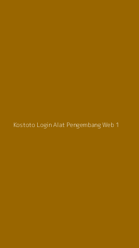 Tampilan Antarmuka Aplikasi Kostoto Login Alat Pengembang Web - 1