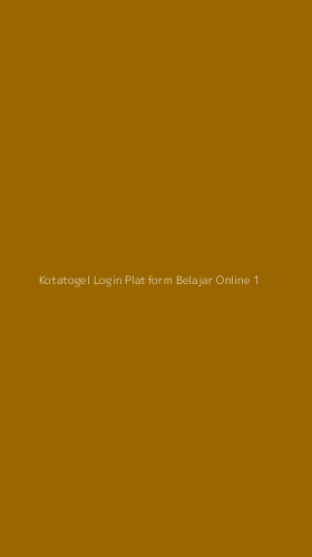 Tampilan Antarmuka Aplikasi Kotatogel Login Platform Belajar Online - 1