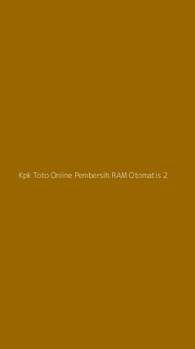 Tampilan Antarmuka Aplikasi Kpk Toto Online Pembersih Ram Otomatis - 2
