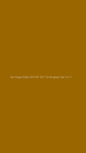 Tampilan Antarmuka Aplikasi Kpritogel Data Sgp Hk Sdy Terlengkap Hari Ini - 1