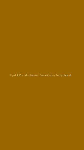 Tampilan Antarmuka Aplikasi Ktpslot Portal Informasi Game Online Terupdate - 4