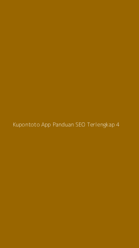 Tampilan Antarmuka Aplikasi Kupontoto App Panduan Seo Terlengkap - 4