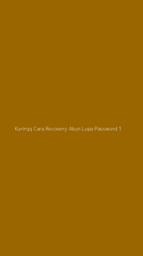 Tampilan Antarmuka Aplikasi Kurirqq Cara Recovery Akun Lupa Password - 1