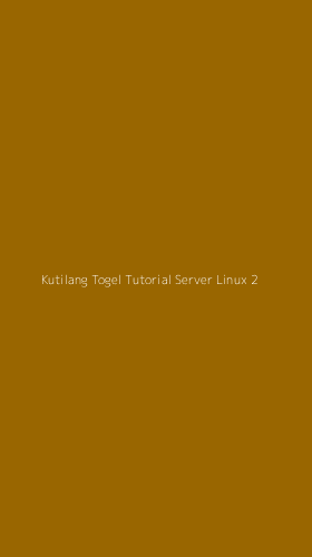 Tampilan Antarmuka Aplikasi Kutilang Togel Tutorial Server Linux - 2