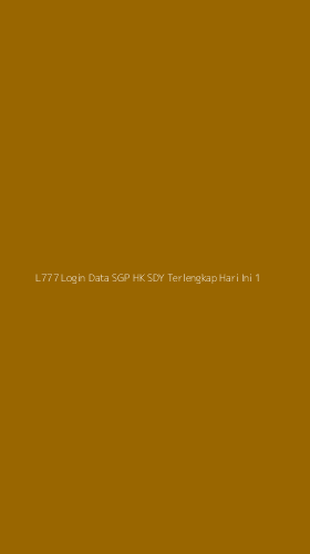 Tampilan Antarmuka Aplikasi L777 Login Data Sgp Hk Sdy Terlengkap Hari Ini - 1