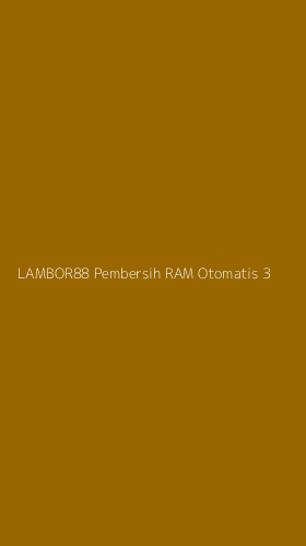 Tampilan Antarmuka Aplikasi Lambor88 Pembersih Ram Otomatis - 3