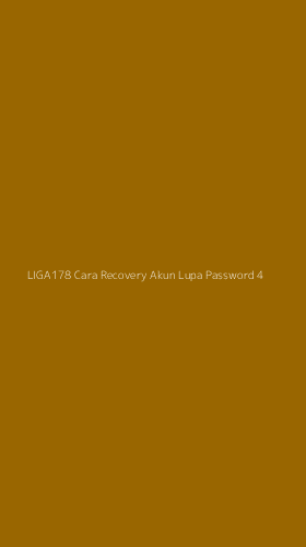 Tampilan Antarmuka Aplikasi Liga178 Cara Recovery Akun Lupa Password - 4