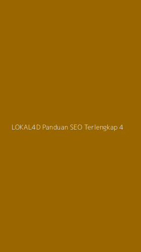 Tampilan Antarmuka Aplikasi Lokal4d Panduan Seo Terlengkap - 4