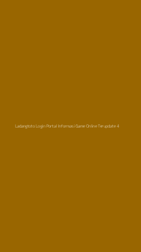 Tampilan Antarmuka Aplikasi Ladangtoto Login Portal Informasi Game Online Terupdate - 4