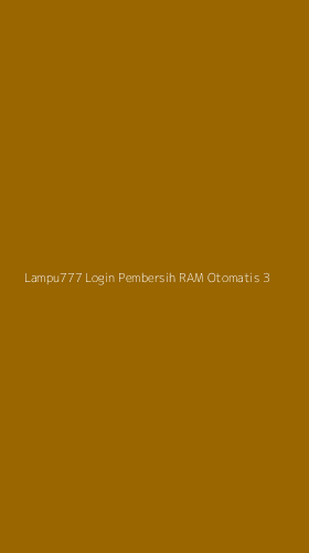 Tampilan Antarmuka Aplikasi Lampu777 Login Pembersih Ram Otomatis - 3