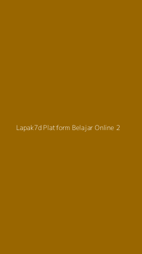 Tampilan Antarmuka Aplikasi Lapak7d Platform Belajar Online - 2