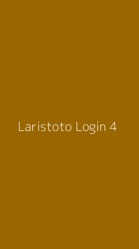 Tampilan Antarmuka Aplikasi Laristoto Login - 4