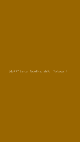 Tampilan Antarmuka Aplikasi Lde777 Bandar Togel Hadiah Full Terbesar - 4