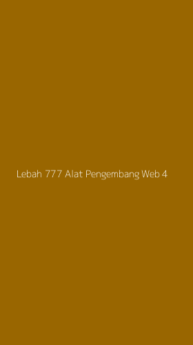Tampilan Antarmuka Aplikasi Lebah 777 Alat Pengembang Web - 4
