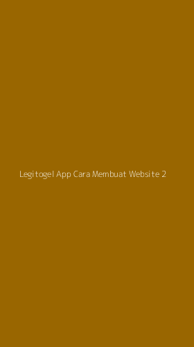 Tampilan Antarmuka Aplikasi Legitogel App Cara Membuat Website - 2