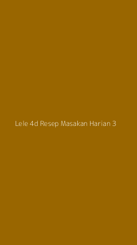 Tampilan Antarmuka Aplikasi Lele 4d Resep Masakan Harian - 3