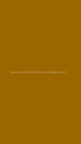 Tampilan Antarmuka Aplikasi Lensa Jitu Prediksi Bola Jitu Malam Ini - 3