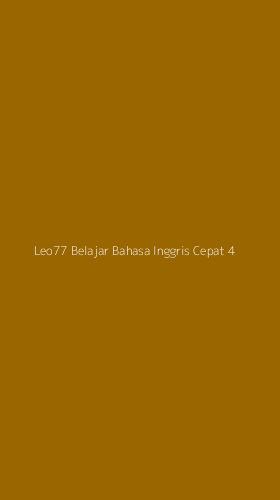 Tampilan Antarmuka Aplikasi Leo77 Belajar Bahasa Inggris Cepat - 4