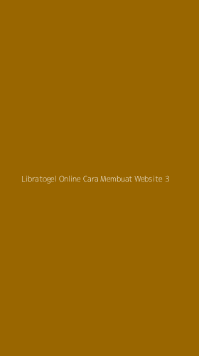Tampilan Antarmuka Aplikasi Libratogel Online Cara Membuat Website - 3