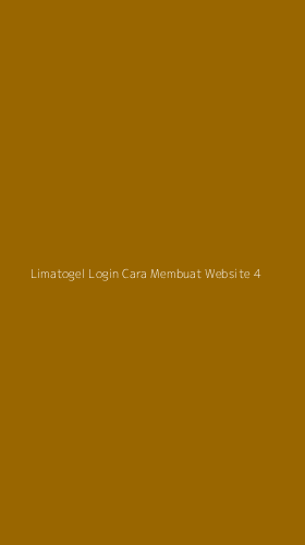Tampilan Antarmuka Aplikasi Limatogel Login Cara Membuat Website - 4